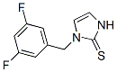 2,3-Dihydro-3-(3,5-difluorobenzyl)-1H-imidazole-2-thione CAS#: 95333-81-6
