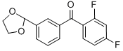 2,4-DIFLUORO-3'-(1,3-DIOXOLAN-2-YL)BENZOPHENONE CAS#: 898759-63-2