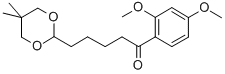 2',4'-DIMETHOXY-5-(5,5-DIMETHYL-1,3-DIOXAN-2-YL)VALEROPHENONE CAS#: 898756-08-6