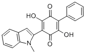 2,5-DIHYDROXY-3-(1-METHYL-1H-INDOL-2-YL)-6-PHENYL-[1,4]BENZOQUINONE CAS#: 887407-21-8