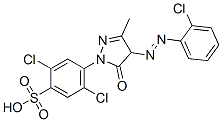 2,5-dichloro-4-[4-[(2-chlorophenyl)azo]-4,5-dihydro-3-methyl-5-oxo-1H-pyrazol-1-yl]benzenesulphonic acid CAS#: 93920-40-2