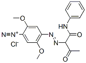 2,5-dimethoxy-4-[[2-oxo-1-[(phenylamino)carbonyl]propyl]azo]benzenediazonium chloride CAS#: 94230-90-7