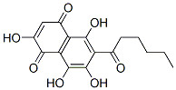 2,5,7,8-Tetrahydroxy-6-(1-oxohexyl)-1,4-naphthalenedione CAS#: 90937-14-7
