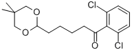 2',6'-DICHLORO-5-(5,5-DIMETHYL-1,3-DIOXAN-2-YL)VALEROPHENONE CAS#: 898757-01-2