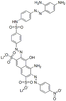 2,7-Naphthalenedisulfonic acid, 4-amino-6-4-4-(2,4-diaminophenyl)azophenylaminosulfonylphenylazo-5-hydroxy-3-(4-nitrophenyl)azo-, dilithium salt CAS#: 95713-95-4