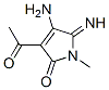 2H-Pyrrol-2-one, 3-acetyl-4-amino-1,5-dihydro-5-imino-1-methyl- (9CI) CAS#: 97971-09-0