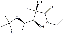 (2R,3S)-ethyl 3-((R)-2,2-dimethyl-1,3-dioxolan-4-yl)-2,3-dihydroxy-2-methylpropanoate CAS#: 93636-26-1