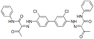 (2Z)-2-[[2-chloro-4-[3-chloro-4-[(2Z)-2-[2-oxo-1-(phenylcarbamoyl)propylidene]hydrazinyl]phenyl]phenyl]hydrazinylidene]-3-oxo-N-phenyl-butanamide CAS#: 97794-07-5