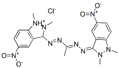 3-[[1-[(1,2-dihydro-1,2-dimethyl-5-nitro-3H-indazol-3-ylidene)hydrazono]ethyl]azo]-1,2-dimethyl-5-nitro-1H-indazolium chloride CAS#: 94108-98-2