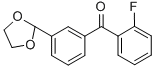 3'-(1,3-DIOXOLAN-2-YL)-2-FLUOROBENZOPHENONE CAS#: 898759-28-9
