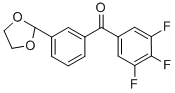 3-(1,3-DIOXOLAN-2-YL)-3',4',5'-TRIFLUOROBENZOPHENONE CAS#: 898759-70-1