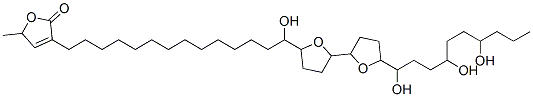 3-[14-Hydroxy-14-[octahydro-5'-(1,4,7-trihydroxydecyl)[2,2'-bifuran]-5-yl]tetradecyl]-5-methyl-2(5H)-furanone CAS#: 92280-14-3