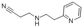 3-[[2-(2-PYRIDYL)ETHYL]AMINO]PROPANENITRILE CAS#: 91029-16-2