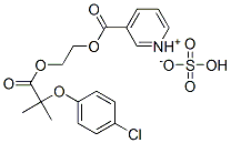 3-[2-[2-(p-chlorophenoxy)-2-methylpropionyloxy]ethoxycarbonyl]pyridinium hydrogen sulphate CAS#: 94135-26-9