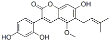 3-(2,4-Dihydroxyphenyl)-7-hydroxy-5-methoxy-6-(3-methyl-2-butenyl)-2H-1-benzopyran-2-one CAS#: 94805-82-0