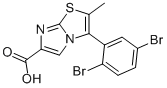 3-(2,5-DIBROMOPHENYL)-2-METHYLIMIDAZO[2,1-B]THIAZOLE-6-CARBOXYLIC ACID CAS#: 891773-25-4