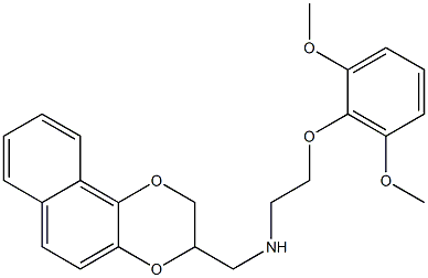 3-((-(2,6-dimethoxyphenoxy)ethyl)amino)methyl-1,4-dioxane(1,2-b)naphthalene CAS#: 91677-53-1