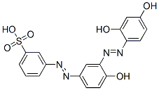 3-[[3-[(2,4-dihydroxyphenyl)azo]-4-hydroxyphenyl]azo]benzenesulphonic acid CAS#: 94086-88-1