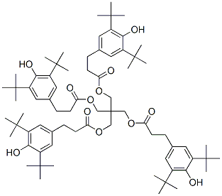 [3-[3-(4-hydroxy-3,5-ditert-butyl-phenyl)propanoyloxy]-2,2-bis[3-(4-hydroxy-3,5-ditert-butyl-phenyl)propanoyloxymethyl]propyl] 3-(4-hydroxy-3,5-ditert-butyl-phenyl)propanoate CAS#: 98584-37-3