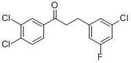 3-(3-CHLORO-5-FLUOROPHENYL)-3',4'-DICHLOROPROPIOPHENONE CAS#: 898751-36-5