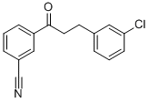 3-(3-CHLOROPHENYL)-3'-CYANOPROPIOPHENONE CAS#: 898762-32-8