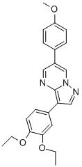 3-(3,4-DIETHOXY-PHENYL)-6-(4-METHOXY-PHENYL)-PYRAZOLO[1,5-A]PYRIMIDINE CAS#: 893612-73-2