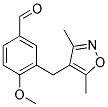3-[(3,5-DIMETHYLISOXAZOL-4-YL)METHYL]-4-METHOXYBENZALDEHYDE CAS#: 887679-08-5