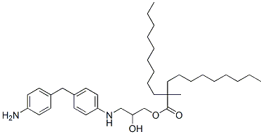 3-[[4-[(4-aminophenyl)methyl]phenyl]amino]-2-hydroxypropyl 2-methyl-2-nonylundecanoate CAS#: 95046-24-5