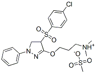 3-[[4-[(4-chlorophenyl)sulphonyl]-4,5-dihydro-1-phenyl-1H-pyrazol-3-yl]oxy]propyl(dimethyl)ammonium methanesulphonate CAS#: 97158-45-7