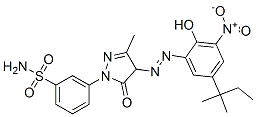 3-[4-[[5-(1,1-dimethylpropyl)-2-hydroxy-3-nitrophenyl]azo]-4,5-dihydro-3-methyl-5-oxo-1H-pyrazol-1-yl]benzenesulphonamide CAS#: 93893-61-9