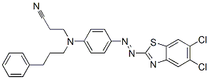 3-[[4-[(5,6-dichlorobenzothiazol-2-yl)azo]phenyl](3-phenylpropyl)amino]propiononitrile CAS#: 93805-38-0