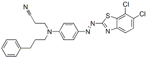 3-[[4-[(6,7-dichlorobenzothiazol-2-yl)azo]phenyl](3-phenylpropyl)amino]propiononitrile CAS#: 93942-24-6