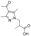 3-(4-ACETYL-3,5-DIMETHYL-PYRAZOL-1-YL)-2-METHYL-PROPIONIC ACID CAS#: 890597-28-1