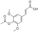 3-[4-(Acetyloxy)-3,5-dimethoxyphenyl]-2-propenoic acid CAS#: 90985-68-5