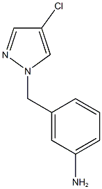{3-[(4-Chloro-1H-pyrazol-1-yl)methyl]phenyl}amine CAS#: 895930-04-8