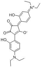 3-(4-Diethylamino-2hydroxy-phenyl)-5-(4-diethylimmonium-2-hydroxy-cyclohexa-2,5-dien-1-ylidene)-1,2-dioxo-cyclopenten-4-olate CAS#: 93754-65-5