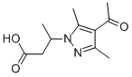 3-(4-acetyl-3,5-dimethyl-1H-pyrazol-1-yl)butanoic acid CAS#: 890597-25-8
