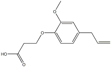 3-(4-allyl-2-methoxyphenoxy)propanoic acid CAS#: 98017-93-7