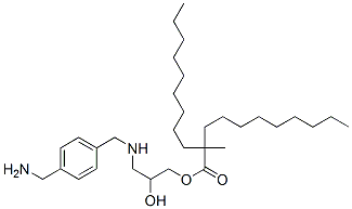 3-[[[4-(aminomethyl)phenyl]methyl]amino]-2-hydroxypropyl 2-methyl-2-nonylundecanoate CAS#: 94442-09-8