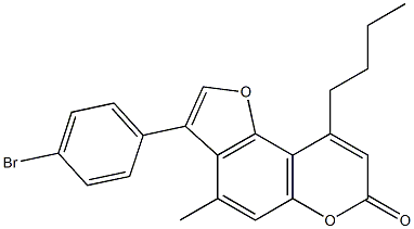 3-(4-bromophenyl)-9-butyl-4-methylfuro[2,3-f]chromen-7-one CAS#: 887861-56-5