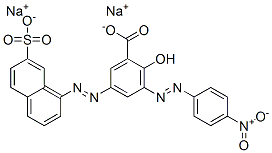 3-[(4-nitrophenyl)azo]-5-[(7-sulpho-1-naphthyl)azo]salicylic acid, sodium salt CAS#: 93940-54-6