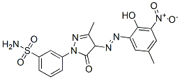 3-[4,5-dihydro-4-[(2-hydroxy-5-methyl-3-nitrophenyl)azo]-3-methyl-5-oxo-1H-pyrazol-1-yl]benzenesulphonamide CAS#: 93893-60-8