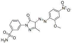 3-[4,5-dihydro-4-[(2-methoxy-4-nitrophenyl)azo]-3-methyl-5-oxo-1H-pyrazol-1-yl]benzenesulphonamide CAS#: 93940-52-4