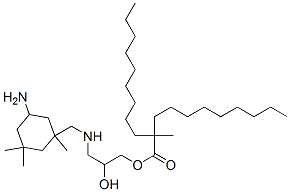 3-[[(5-amino-1,3,3-trimethylcyclohexyl)methyl]amino]-2-hydroxypropyl 2-methyl-2-nonylundecanoate CAS#: 96507-73-2