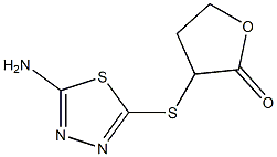 3-[(5-amino-1,3,4-thiadiazol-2-yl)sulfanyl]dihydrofuran-2(3H)-one CAS#: 897286-87-2