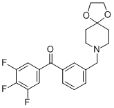 3'-[8-(1,4-DIOXA-8-AZASPIRO[4.5]DECYL)METHYL]-3,4,5-TRIFLUOROBENZOPHENONE CAS#: 898762-43-1
