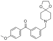 3-[8-(1,4-DIOXA-8-AZASPIRO[4.5]DECYL)METHYL]-4'-METHOXY BENZOPHENONE CAS#: 898761-44-9