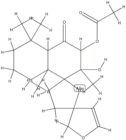 (+)-3''-Acetyloxy-2'',3',3'',4',4''a,5'',6'',7'',8'',8''a-decahydro-2''-hydroxy-2'',5'',5'',8''a-tetramethyldispiro[furan-3(2H),2'(5'H)-furan-5',1''(4''H)-naphthalen]-4''-one CAS#: 95261-29-3