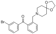 3'-BROMO-2-[8-(1,4-DIOXA-8-AZASPIRO[4.5]DECYL)METHYL]BENZOPHENONE CAS#: 898755-97-0