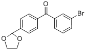 3-BROMO-4'-(1,3-DIOXOLAN-2-YL)BENZOPHENONE CAS#: 898760-06-0